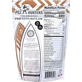 The Original Wild Sprouted Pili Nuts by Pili Hunters - Keto Friendly Snacks for Low Carb Energy with Raw Cacao Flavor, Gluten Free & Paleo Superfood AS SEEN ON TV (4 oz)