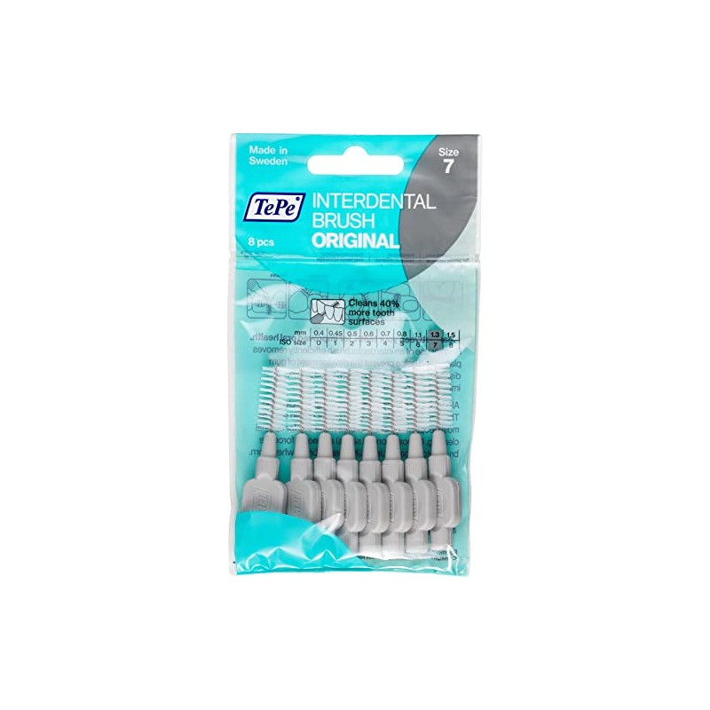 TePe Interdental Brushes Super Large 1.3 mm Grey Pack of