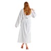 Serenhom Women’s Plush Fleece Bathrobe – Fluffy Stripe Shaggy 3D