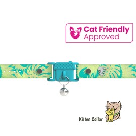 Kittyrama Botanicals Cat Kitten Collars Award Winning Hypoallergenic Quick Release Breakaway Comfortable and Soft Vet Approved Kitten Jungle