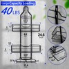 Over the Shower Head Caddy No Drilling black shower caddy
