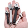 Mini Adjustable Spanner, 2.5" Small Steel Spanner Jaw Wrench Hand