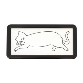 Sellos Midori DESIGNPHIL 35504006 Sello de goma con patrón de gato a medias