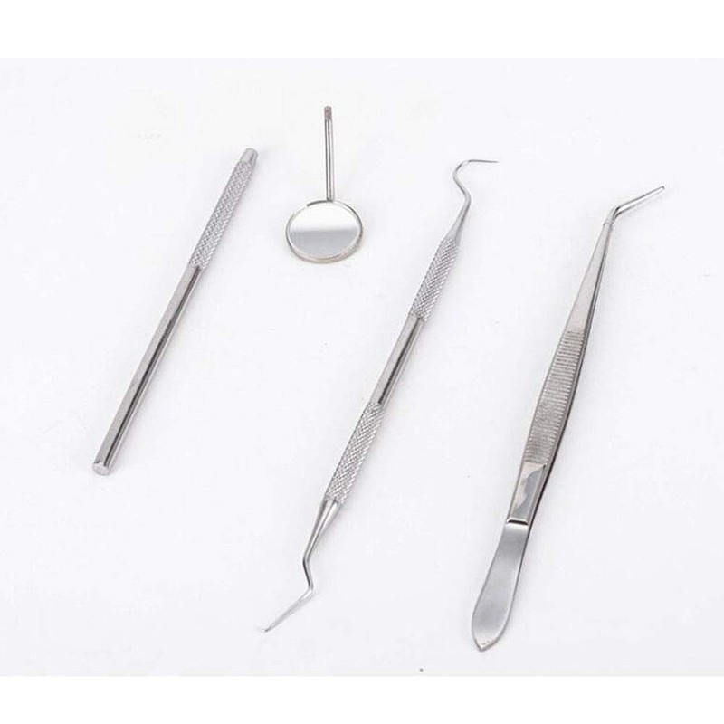 Herramienta dental, 3 juegos/9 espejos de boca de acero inoxidable,