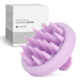 ZMCLG Kopfhaut Massagebürste Shampoo Bürste, [Nass & Trocken] Scalp Massager | Reduziert Schuppen,Silikon Kopfhaut Massagebürste für Peeling und Kopfmassage,Stimulieren das Haarwachstum,Hellviolett