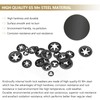 420 Pieces Internal Tooth Star Lock Washers, Kindroufly 5 Sizes