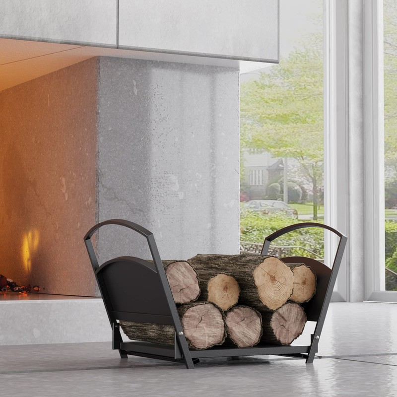 Fire Beauty Fireplace Log Holder Folding Firewood Rack,Stacking Rack,Storage Rack