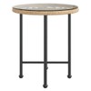 SKM Dining Table Ø19.7 Tempered Glass and Steel (5.45 KG/11.99