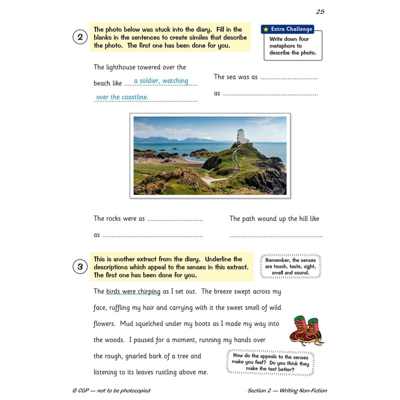 KS2 English Year 4 Writing Targeted Question Book (CGP Year