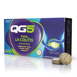 Qg5 Alivio Colitis Ingredientes Origen 100 Natural Que Alivian Inflamación Dolor Diarrea Gases Espamos Caja Tabletas