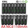 EBL 1.2V AA Rechargeable Batteries 1100mAh For Garden Solar Light