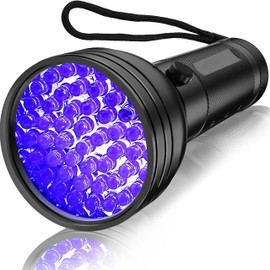 PEAKTREND UV Flashlight Black Light, 51 LED 395 nM +Blacklight Pet Urine Detector for Dog/Cat Urine, Dry Stains, Bed Bug, Resin Curing, Scorpions Finder