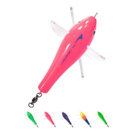 BLUEWING Deluxe Trolling Birds 650lbs Through Wire Fishing Teaser 7.28in Fish Lure for Tuna Marlin Mahi, Port-Pink, Only for Making Spreader Bars
