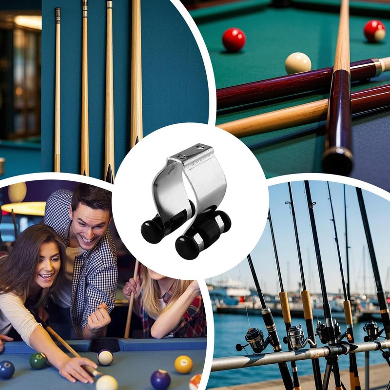 Pool Cue Holder Clamps | Fishing Rods Clips Lightweight Metal