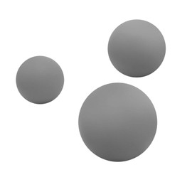 Vaveren 3 Pieces Massage Balls Yoga Balls Lower Back Back Massager Portable Fascia Deep Tissue Massage for Sports Women, Grey