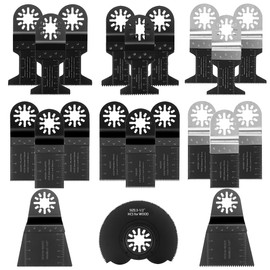 Saw Blades Set, Preciva 21 piecs Mix Blades Multitool Oscillating Tool Accessories for Fein Multimaster, Milwaukee, Einhell