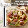 Hotop Pocket Toothpick Holder Waterproof Aluminium Alloy Toothpick Box Metal