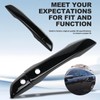 Anlseiod Side Mirror Cover Cap + Door Handle Covers Kit