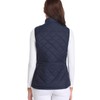Fuinloth Women's Quilted Vest, Stand Collar Lightweight Zip Padded Gilet