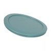 Pyrex 7201-PC 4 Cup Round Plastic Turquoise Replacement Lid for