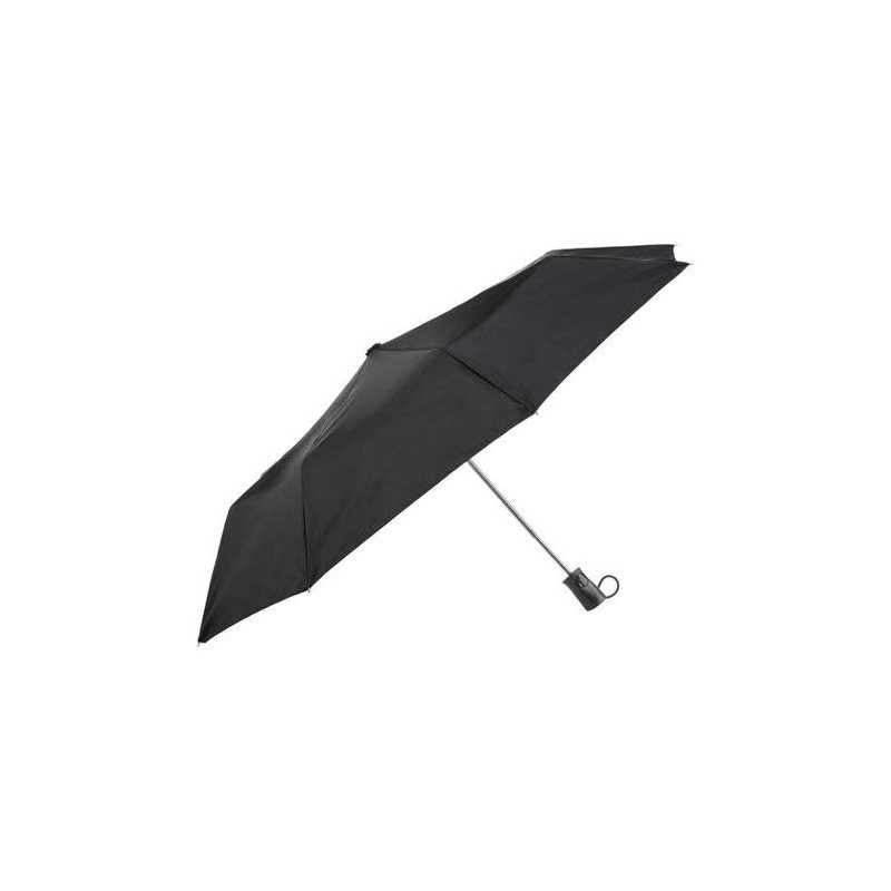 TOTES MINI AUTO OPEN RAIN SUNGUARD UMBRELLA (Black)