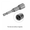 sourcing map 1/4" Quick-Change Hex Shank 3/8" Nut Setter Driver
