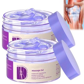 2PCS Soothing Relief Massage Gel, Joint Gel Purple Gel Cooling Activities Throughout The Body, Soothing Knees, Lumbar, Neck, Back, Shoulders, Hands, and Feet