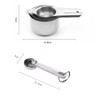 Meiyijia Stainless Steel Measuring Spoons, Stackable Soup Spoons for Measuring