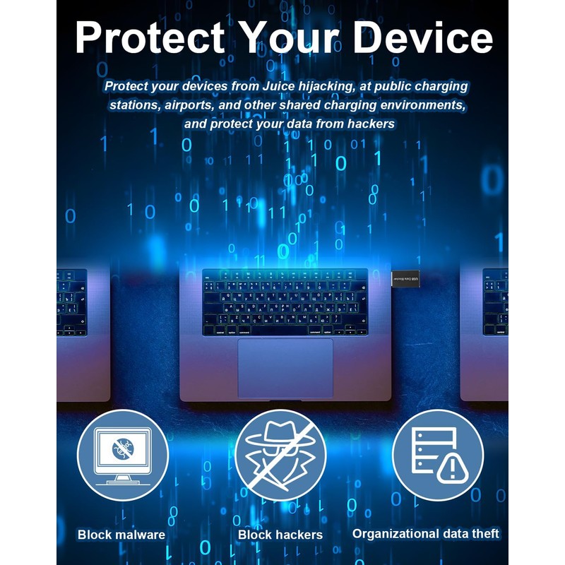 coalwop USB Data Blocker & USB-C Data Blocker [2-Pack] -