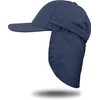 normani Savannah Summer Cap with Roll-Up Neck Protection, navy