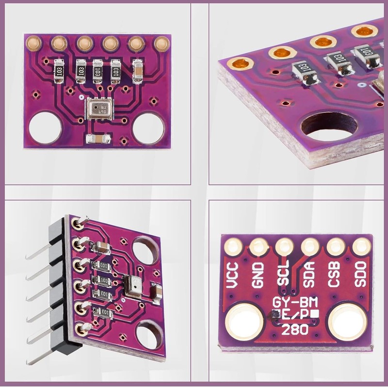 ADOFUN GY-BMP280-3.3 High Accuracy Pressure Sensor Module, Temperature and Humidity