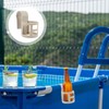 Ground Pool Cup Holders,Sturdy Pool Side Drink Holder | Spill