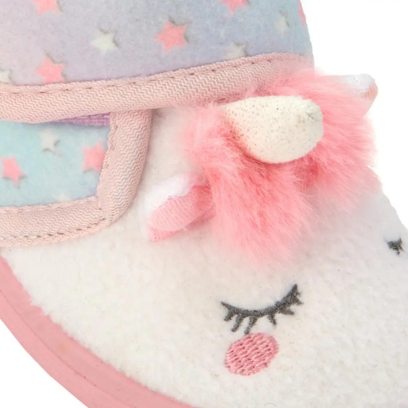 Pantuflas Pantunflas Bota Vivis Shoes Niña Unicornio 1109
