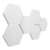 platino24 3D Sound Absorber Set, Hexagons Made From Basotect G+,