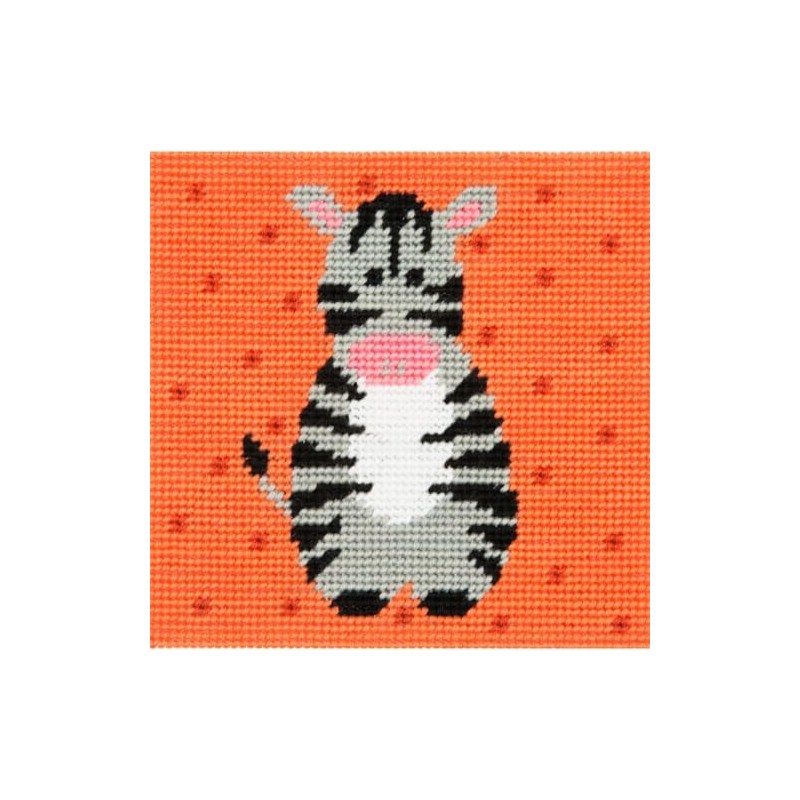 Anchor Tapestry Set Deborah Zebra 1st Kit Embroidery Picture Printed