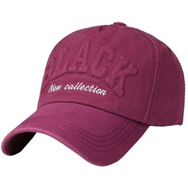 Buzz Selection CAP200 Cap, Plain, English Letters, Logo Embroidery, Design, Stylish, Cool, Men's, Women's,, Magenta