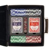 Abbott Irish Coat of Arms Leather Poker Set