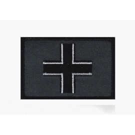 WWII Iron Cross Flag Military Flag Dark acu Hook Patch