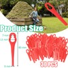 30 Pcs Plastic Grass Trimmer Blades, Cordless Strimmer Blades 83