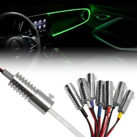 ORACLE Lighting 4230-004 Single Color Fiber Optic LED Light Head (Green) - Universal Fit - Quality Materials - Integrated Edge for Easier Installation