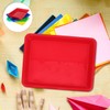 Operitacx 4pcs Plastic Trays for Classroom, Small Rectangular Organizing Art