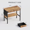 Maihail Small Desk with Drawers for Bedroom, Small Vanity Desk