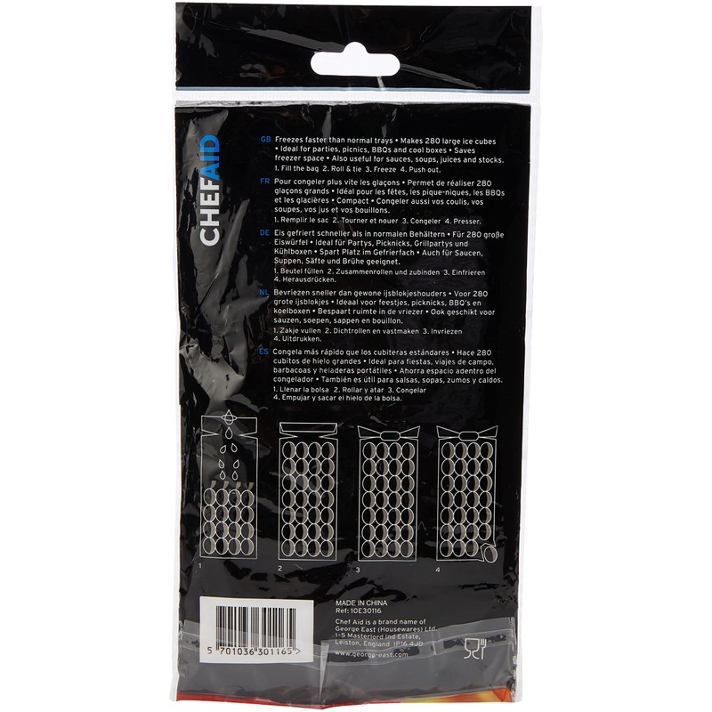 Chef Aid Ice Cube Bags, Pack of 1 Freezable Bages