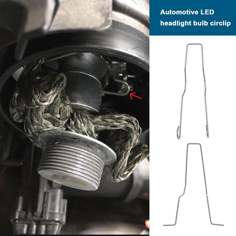 VGOL 12PCS Headlight Bulb Retaining Spring Clips for H1 H3