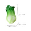 KICHOUSE 5pcs Mini Vegetable Models Realistic Resin Miniature Green Vegetables