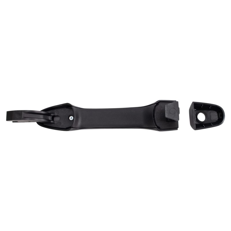 TRQ Front Left Exterior Door Handle Black Drivers Side Compatible