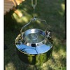 ZLWENA 1.2L Camping Pot Stainless Steel Tea Kettle Outdoor Water