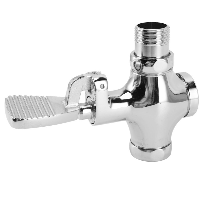 Toilet Foot Pedal Flush Valve Brass Non Slip Easy To