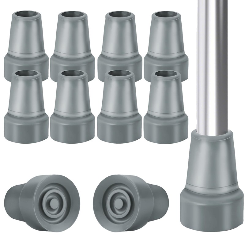 Crutch Tips, 8 Pack 3/4 Inch Rubber Crutch Accessories Replacement