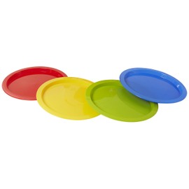 Arrow Home Products , 4-Pack Round Plates (4 Pack), Assorted